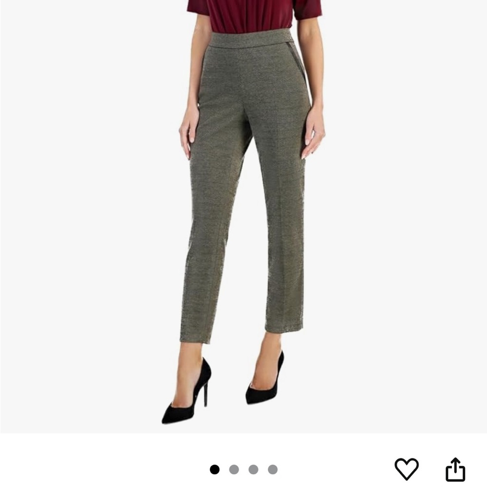 Kasper Straight Leg Ankle Pants